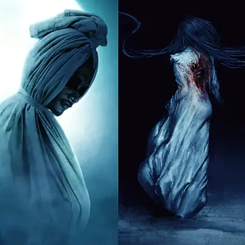 The Pocong & Sundel Bolong Ghosts in Indonesian folklore