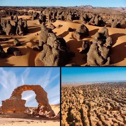كهوف تاسيلي في الجزائر غموض